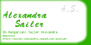 alexandra sailer business card